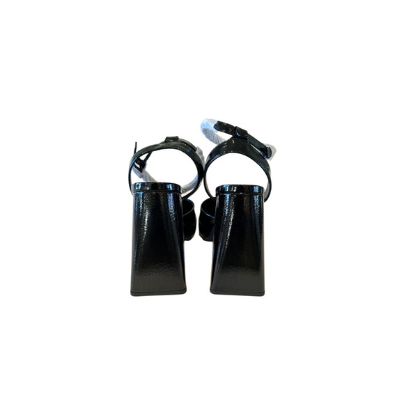 Call It Spring Foxy Platform High Heels Flared Block Rhinestone Black Size 8B - Picture 8 of 10